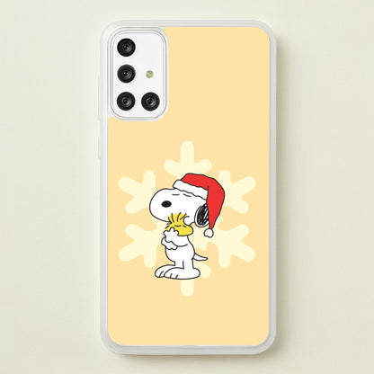 Christmas Cartoon Beagle And Bird  Galaxy A71 Case