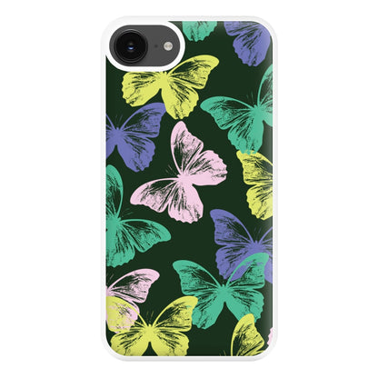 Colourful Butterfly Stamps Pattern iPhone 16e Case