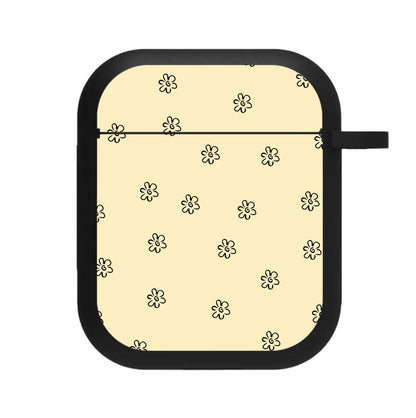 Detail Flower Pattern - Yellow AirPods Case