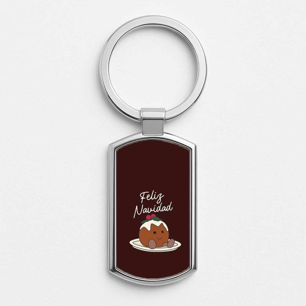 Christmas Pudding Plush Luxury Keyring