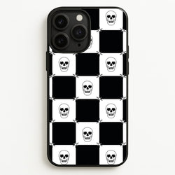 Checkered Skulls Pattern iPhone 11 Pro Max Case