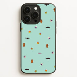 Minature Halloween Cartoons Pattern iPhone 12 Pro Max Case
