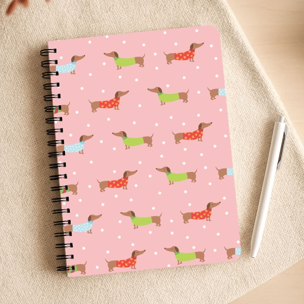 Christmas Jumpers Dachshund Pattern Notepad