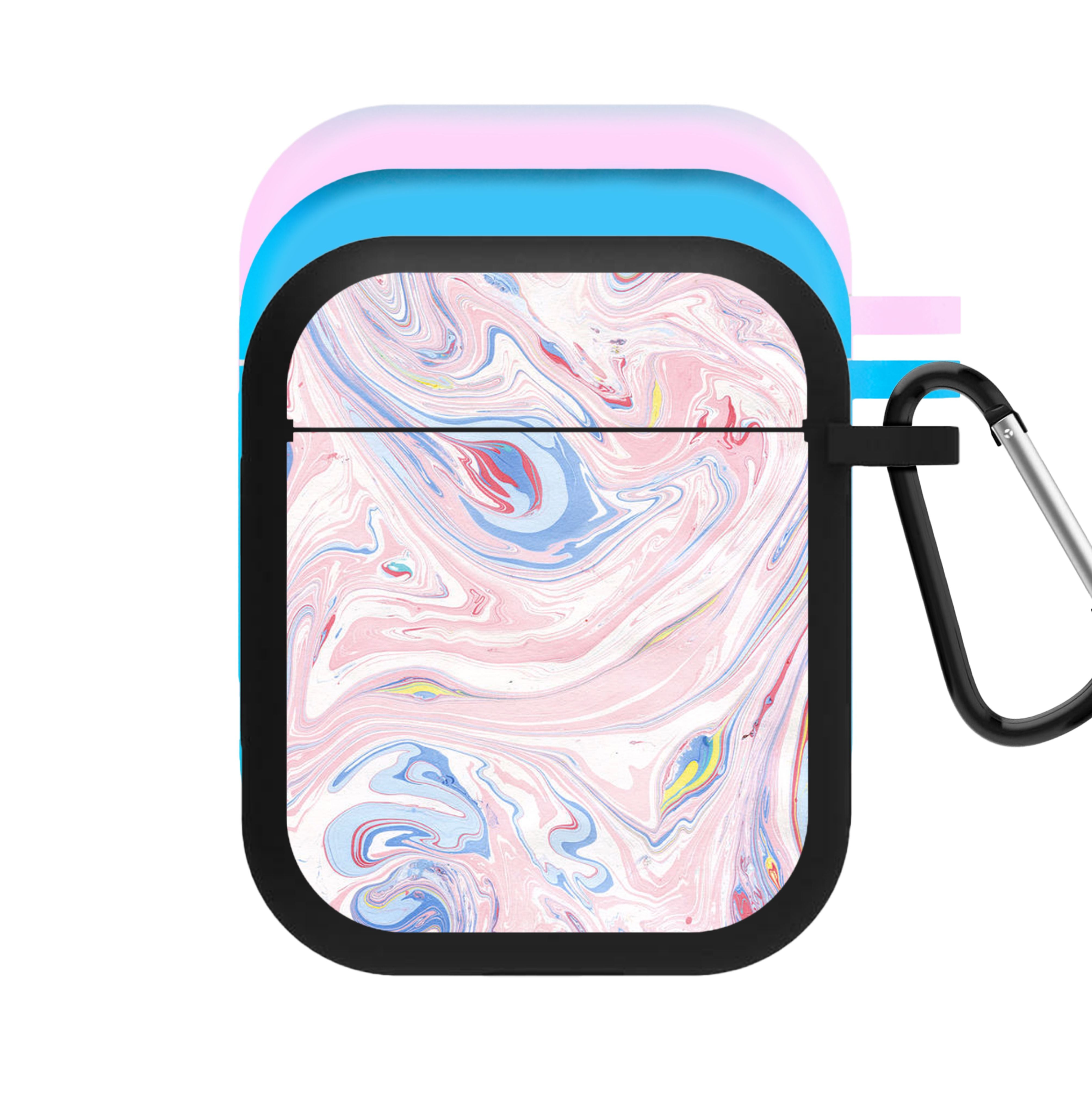 Pink Marble Swirl AirPods Case