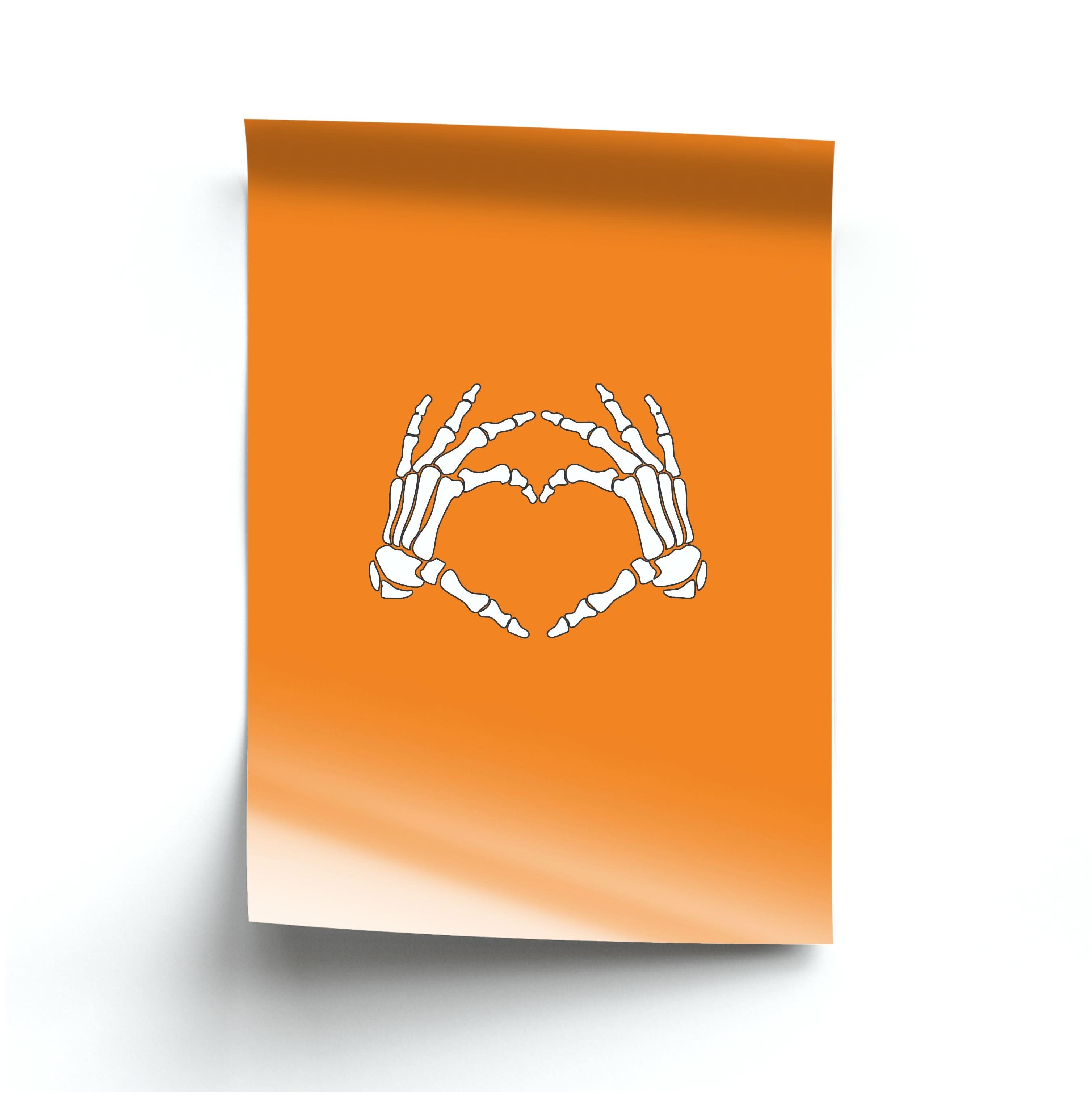 Skeleton Heart Poster