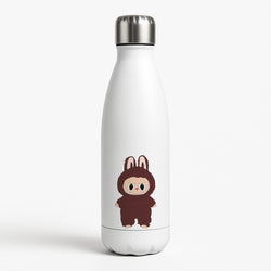 Cute Brown Monster White Water Bottle