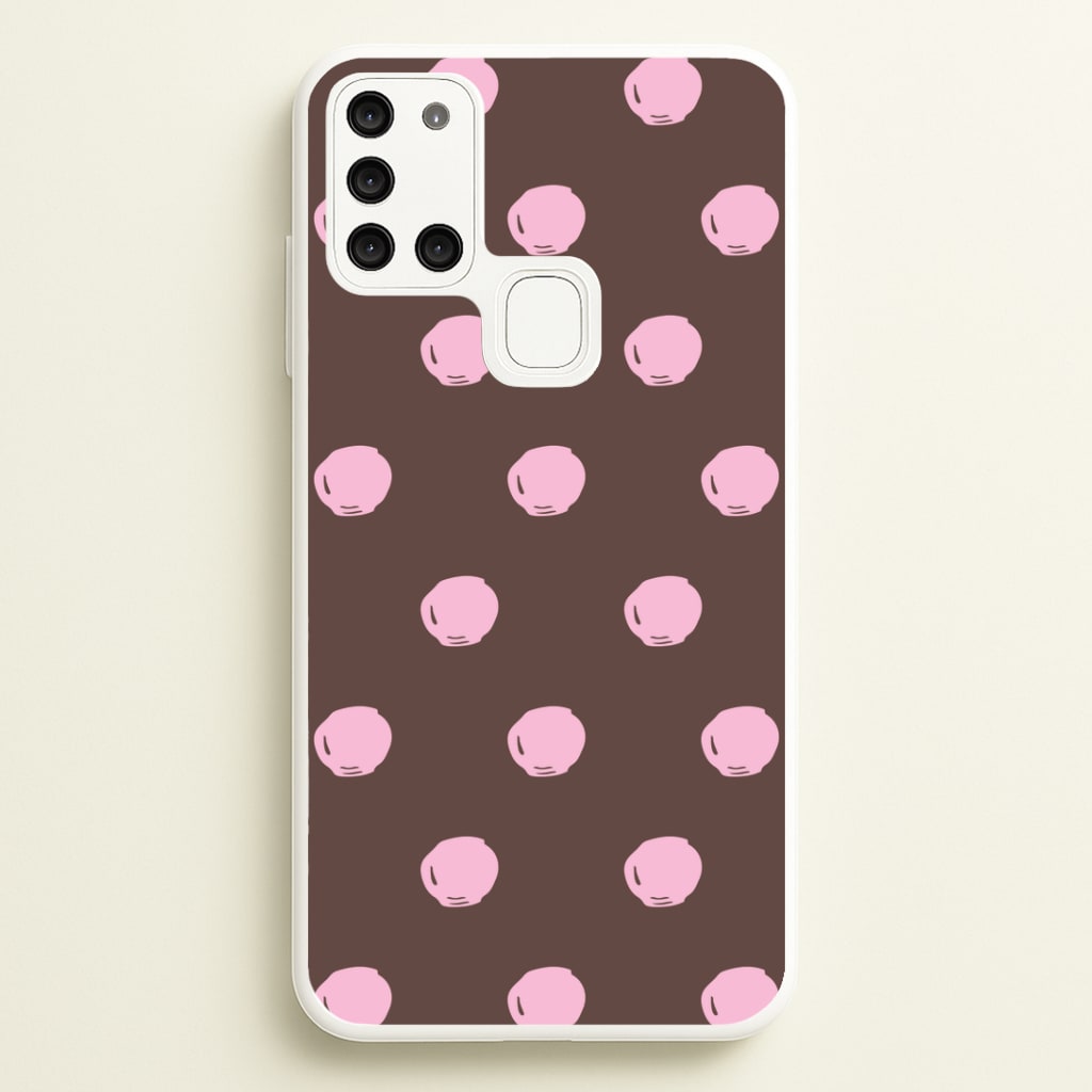 Chocolate & Strawberry Buttons Galaxy A21s Case