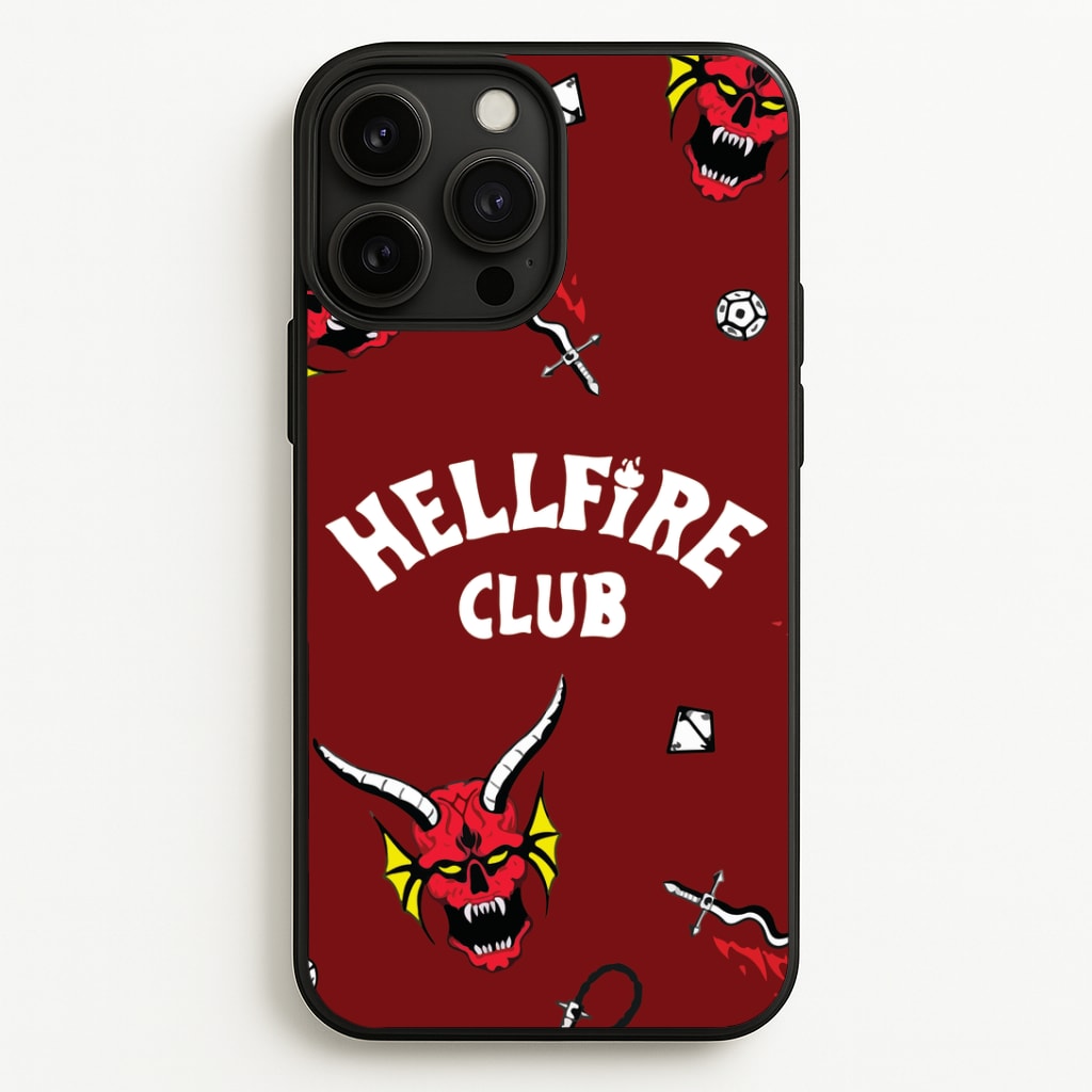 Hellfire Club Icons Collage Red iPhone 13 Pro Case