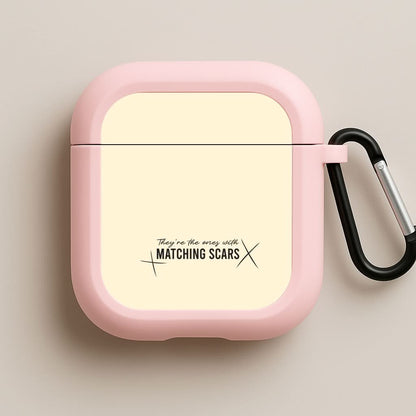 Matching Scars Pink AirPods Case