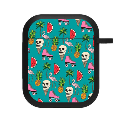 Skull Creams - Summer Pattern AirPods Case