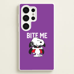 Bite Me Cartoon Beagle Galaxy S25 Ultra Case