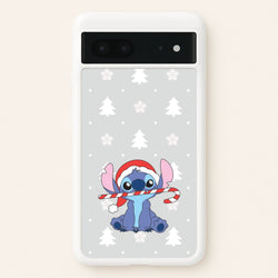 Cute Blue Alien Candycane Google Pixel 7 Case