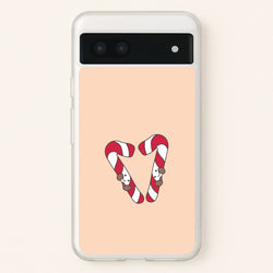 Christmas Candycane Plushies Google Pixel 7a Case