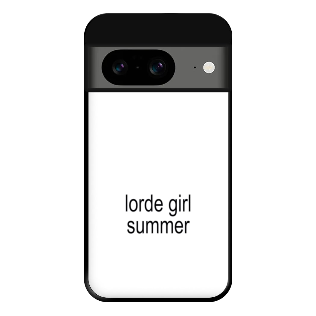 Lorde Girl Summer Google Pixel 8a Case
