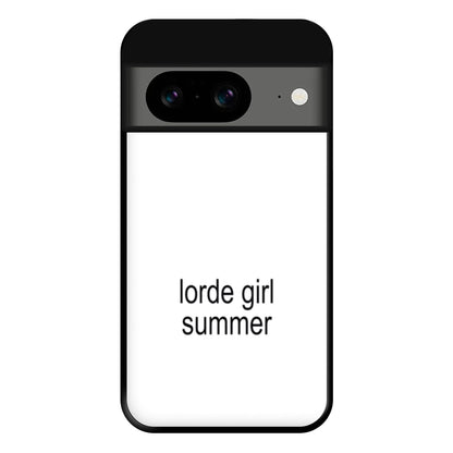 Lorde Girl Summer Google Pixel 8a Case