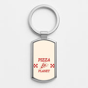 Retro Pizza Planet  Luxury Keyring 1