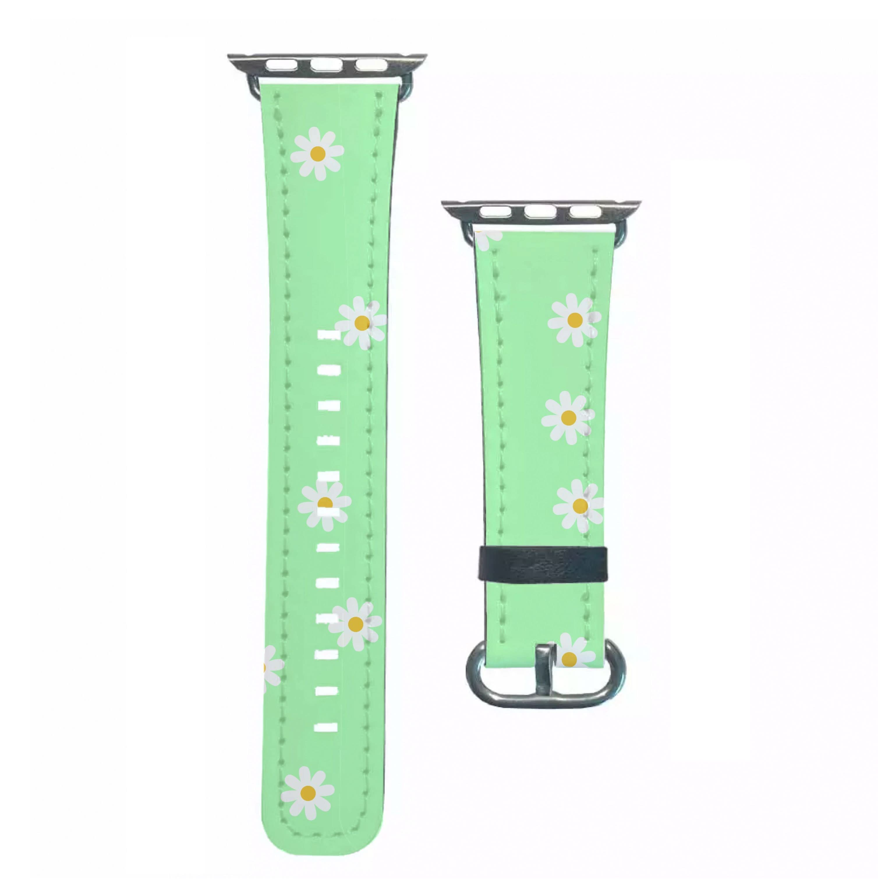 Teal Daisies Apple Watch Strap