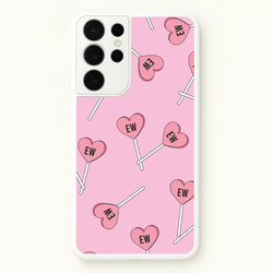 Ew Love Heart Lolipops Pattern Galaxy S21 Ultra Case