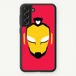 Metal Heart Hero Face Galaxy S22 Case