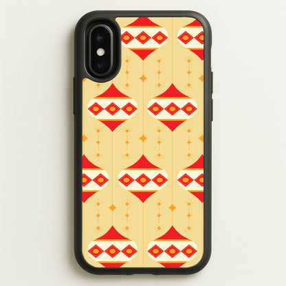 Abstract Christmas Baubles Pattern iPhone X / XS Case