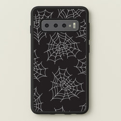 Spiderweb Hearts Pattern Galaxy S10 Case