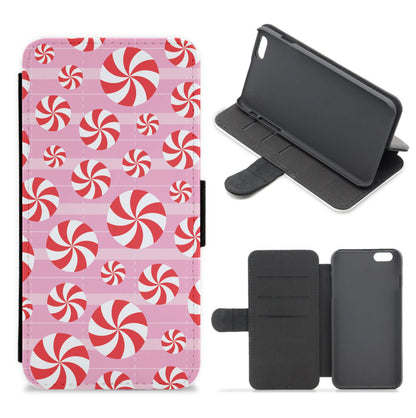 Lolli Pattern Flip / Wallet Phone Case