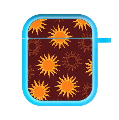 Vintage Sun Pattern AirPods Case