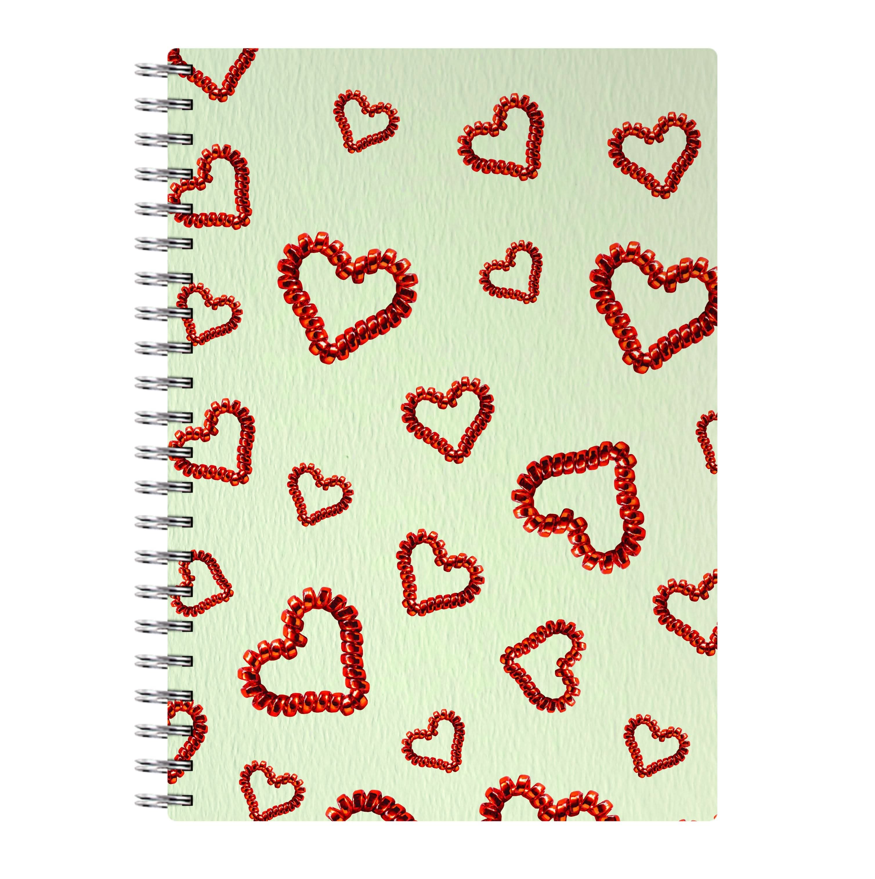 Elastic Hearts Pattern Notebook