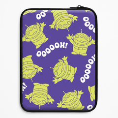 Toy Aliens Silhouette Pattern Laptop Sleeve