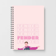 Fender Pink Sports Jersey Notebook 1