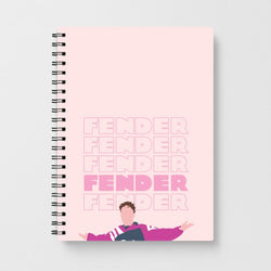 Fender Pink Sports Jersey Notebook
