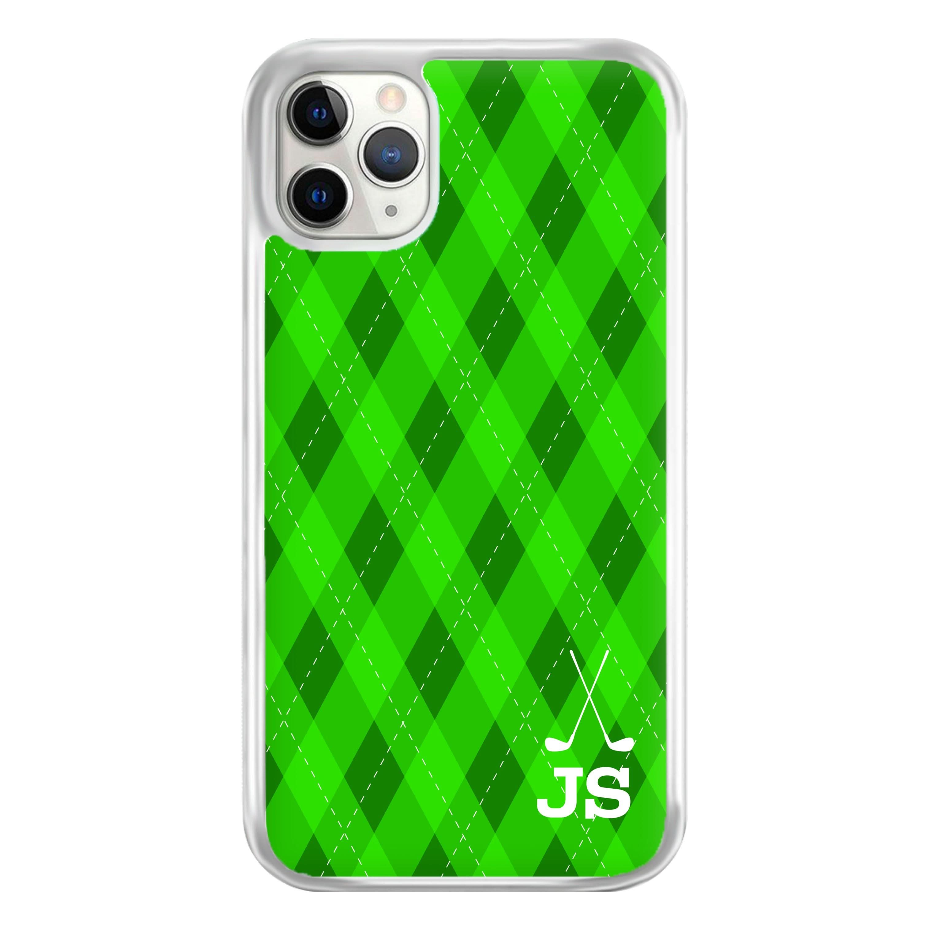 Personalised Golf Pattern Phone Case