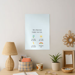 Thank You For Helping Me Art Print