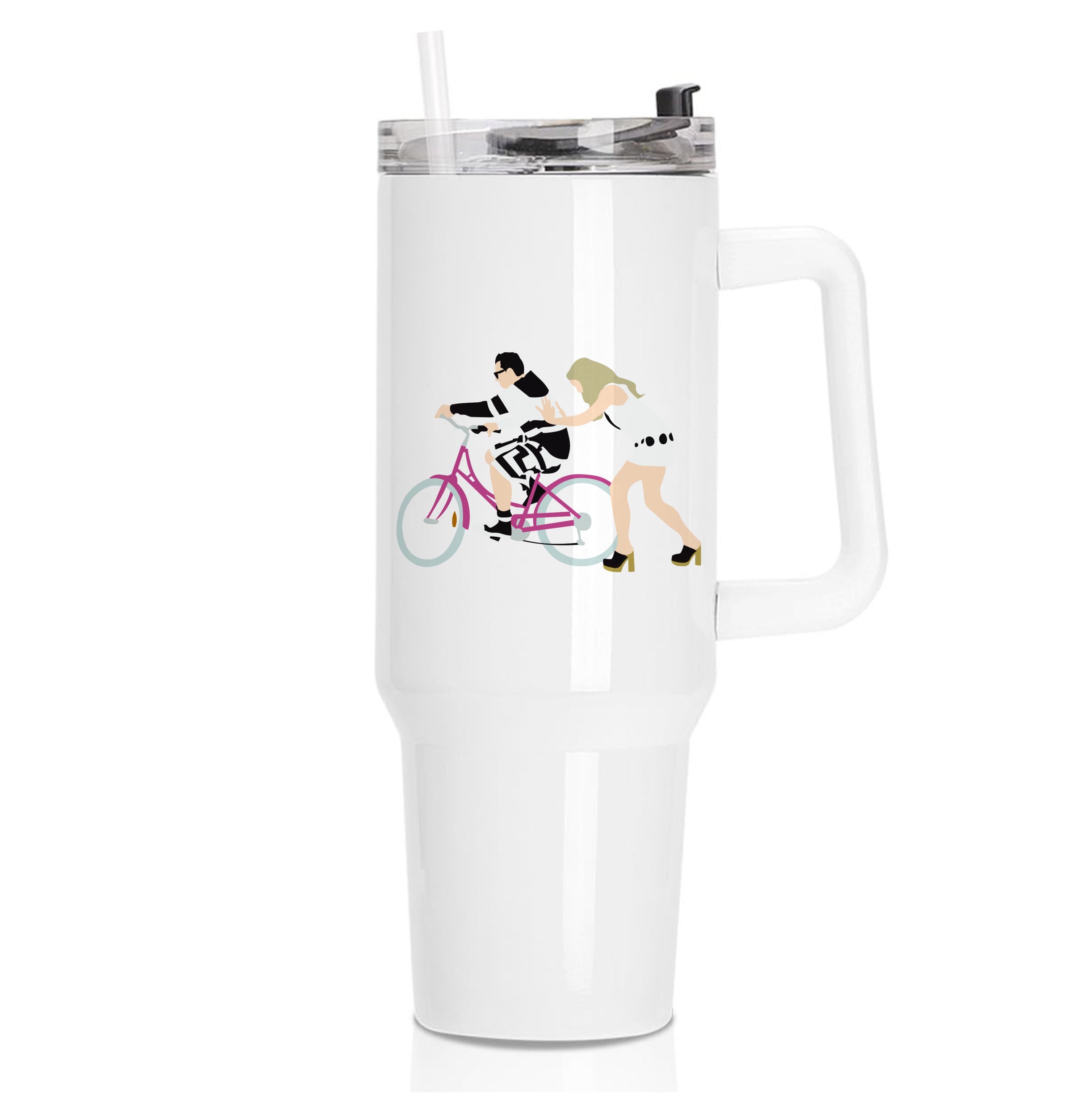 David Riding A Bike Tumbler