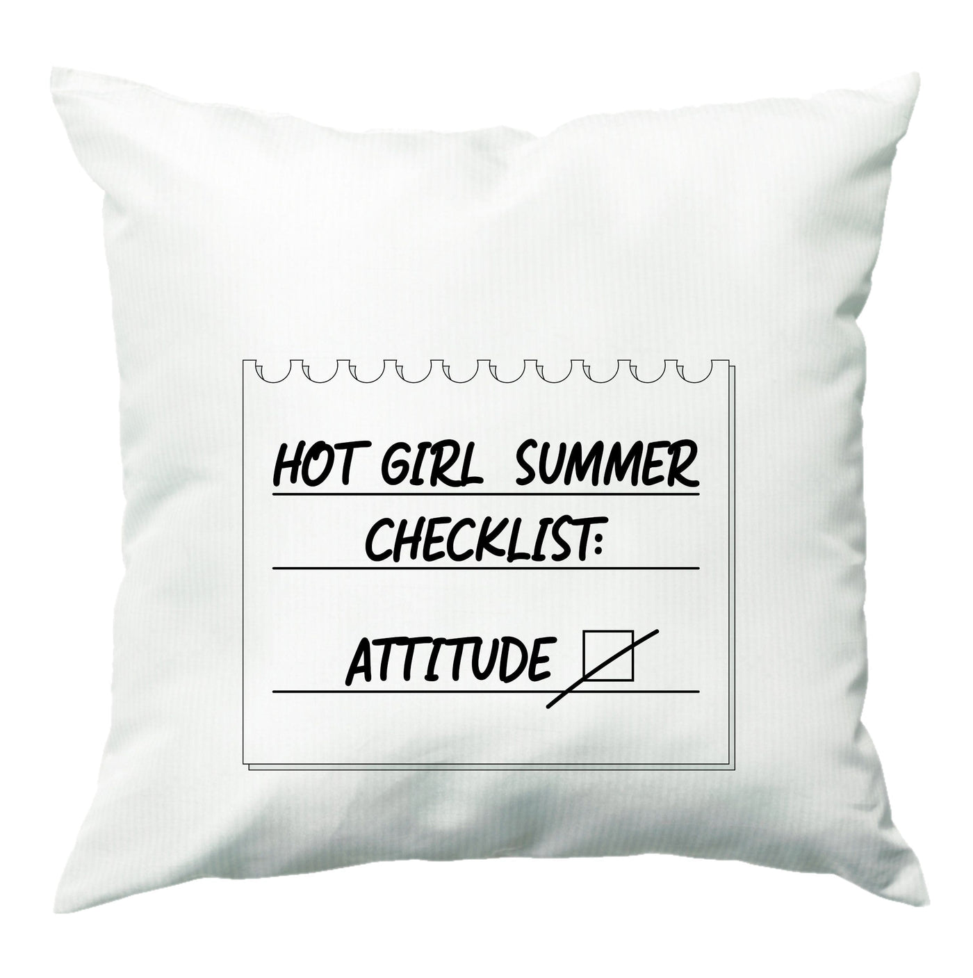 Hot Girl Summer Checklist - Summer Cushion