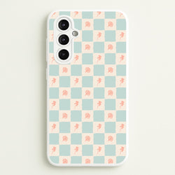 Patchwork Floral Pattern Galaxy A14 Case