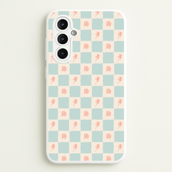 Patchwork Floral Pattern Galaxy A14 Case