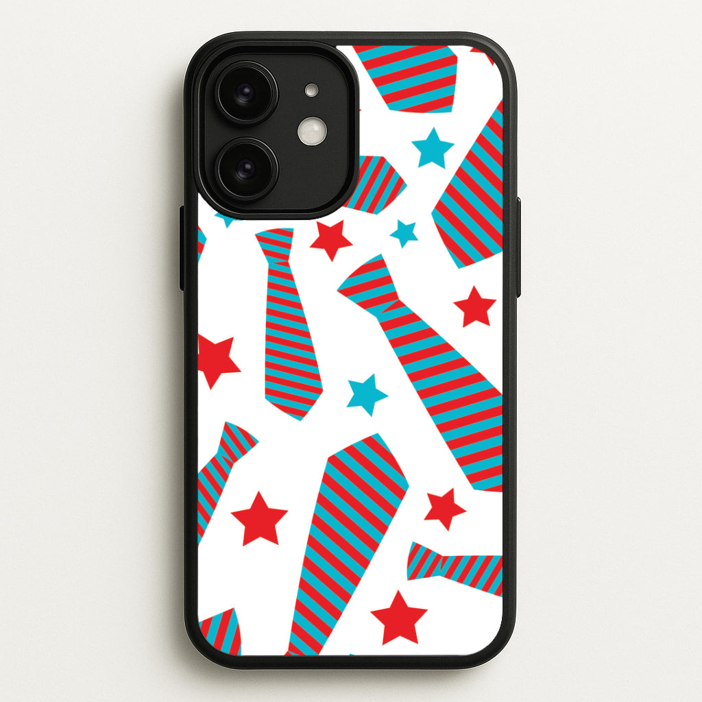 Tie And Stars Pattern iPhone 11 Case