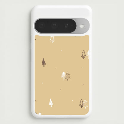 Minimal Christmas Trees Pattern Google Pixel 10 Pro XL Case