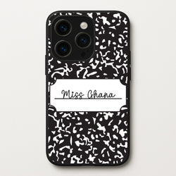 Personalised School Notebook iPhone 14 Pro Case