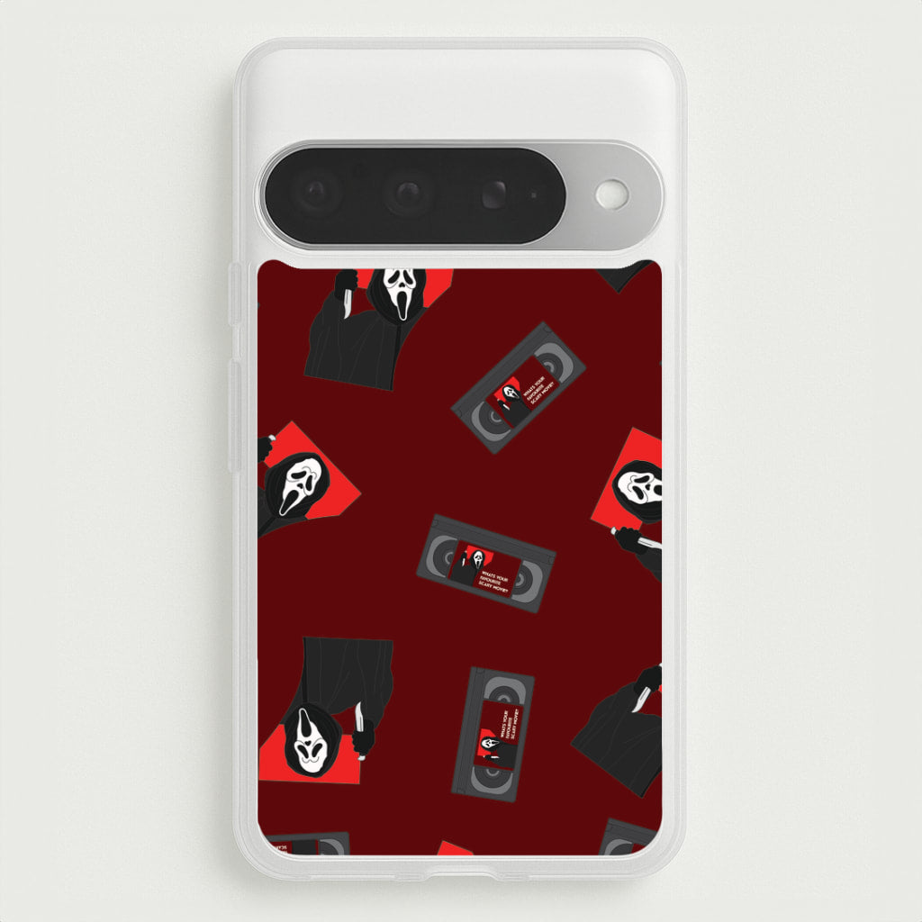 VHS & Ghostface Pattern Google Pixel 10 Pro XL Case