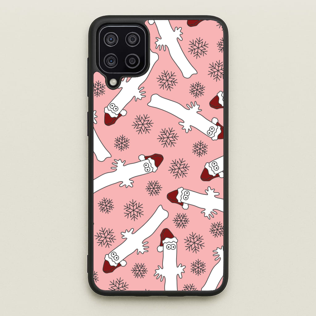 Wiggly Moom Xmas Hat Pattern Galaxy A12 Case