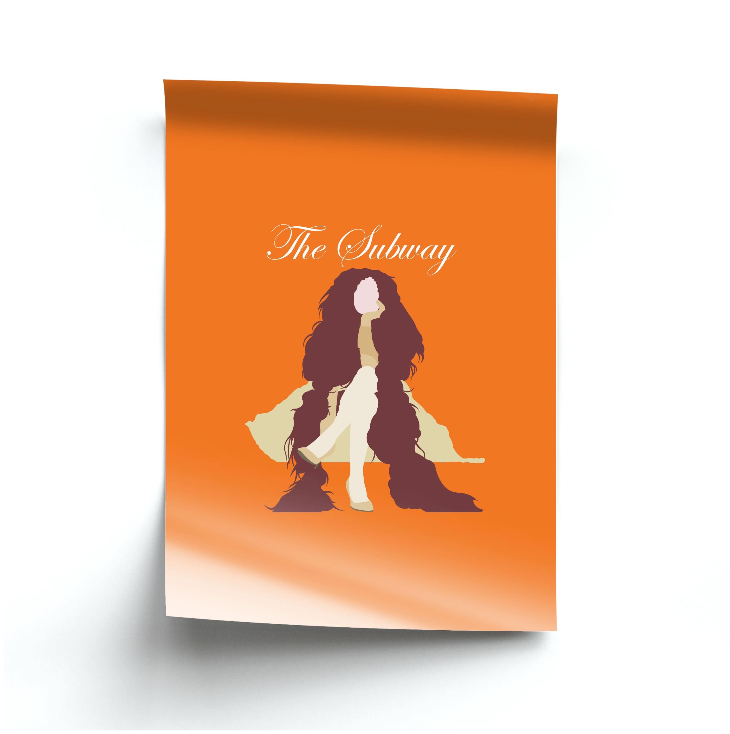 Subway Orange Poster