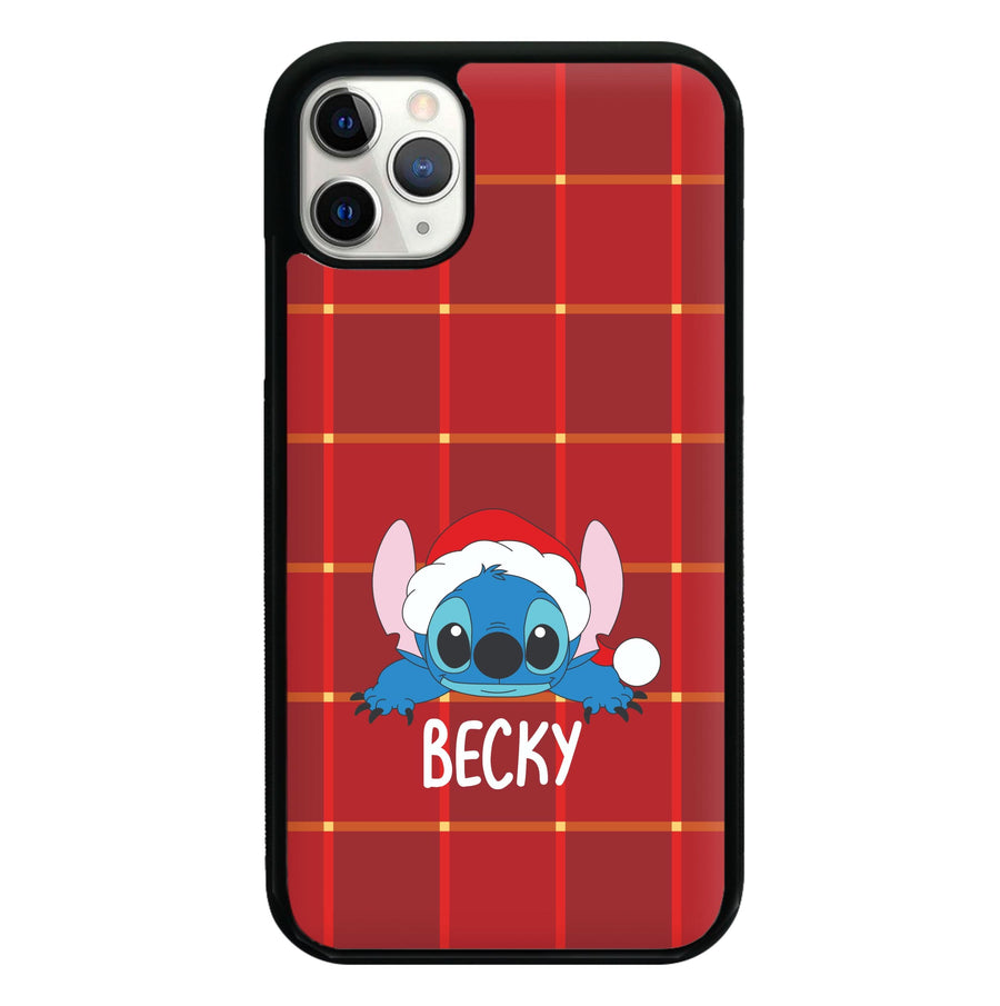 Personalised Christmas Alien Phone Case