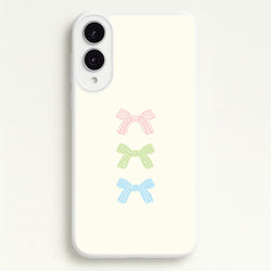 Gingham Tiered Ties Galaxy S25 Edge Case