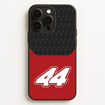 Red And Gray 44 Phone Case for iPhone, Samsung Galaxy and Google Pixel