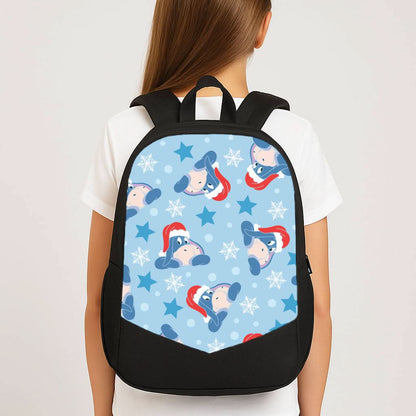 Cartoon Donkey Stars Pattern School Bag
