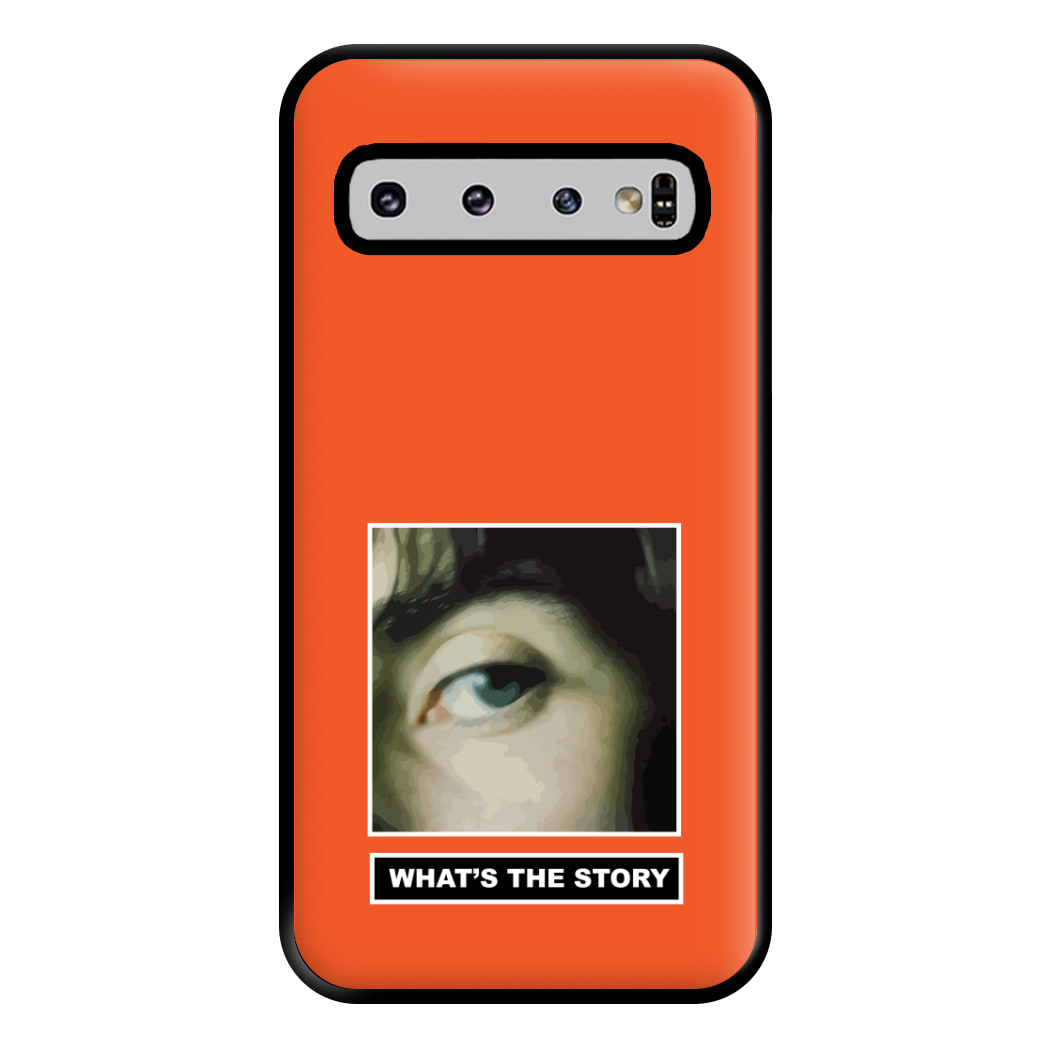 What's The Story Orange Galaxy S10 Case