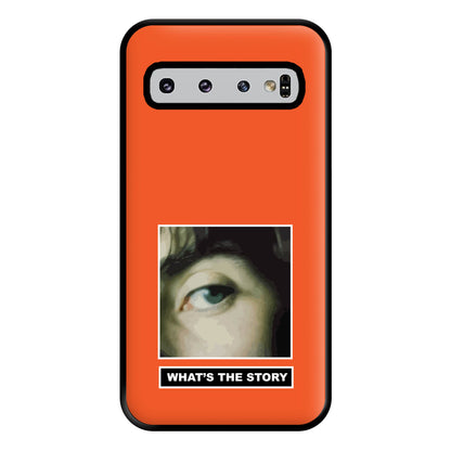 What's The Story Orange Galaxy S10 Plus Case