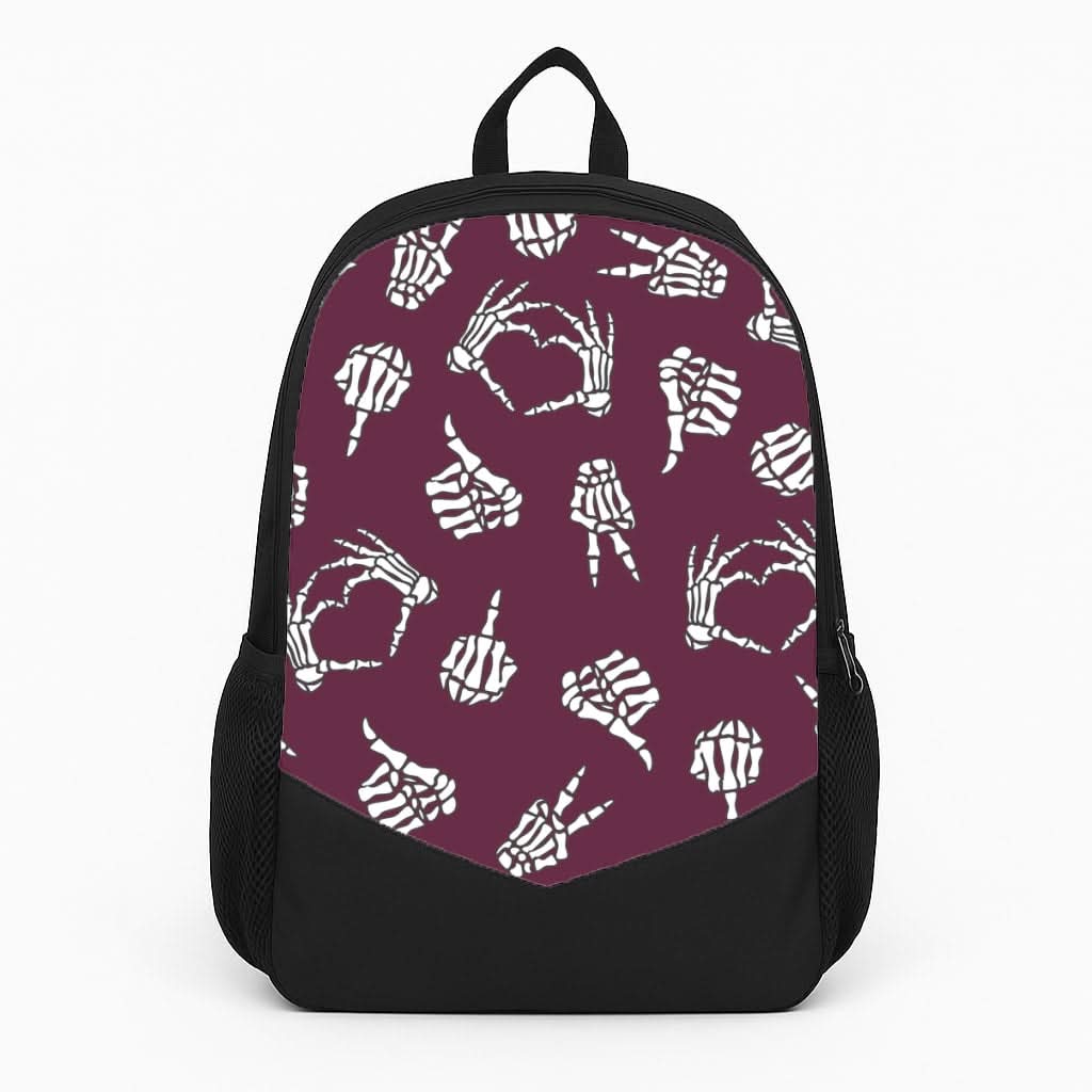 Skeleton Hands Pattern Backpack